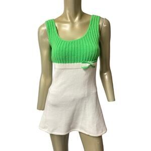 Vintage 70's TennisKnit by Hampton Court Tennis Dress XS